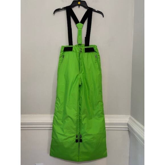 Decathlon Wedze Waterproof Ski Pants Snowbard Snowpants Neon 12 - 14 New - Picture 1 of 9